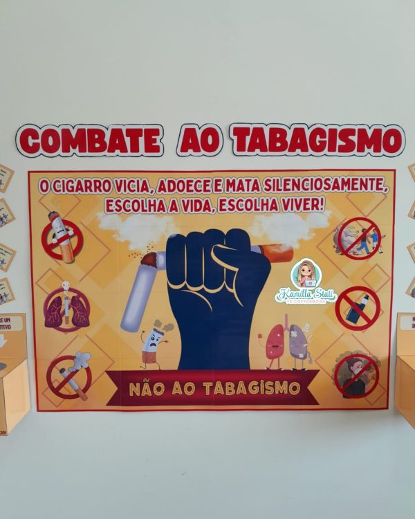Mural + lembrancinhas Combate ao tabagismo - Imagem 3
