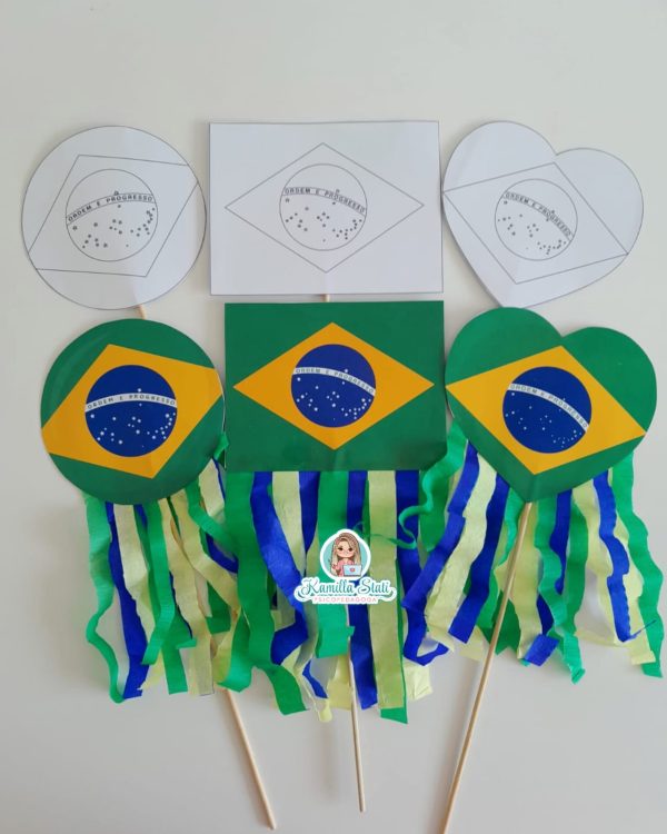 Palitoche bandeira do Brasil - Imagem 5