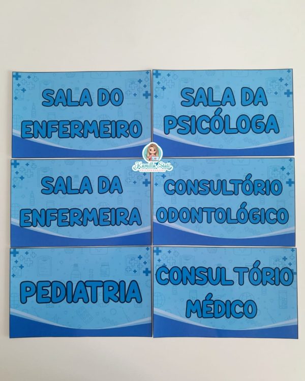 Plaquinhas de identificação para portas: área da saúde - Imagem 2