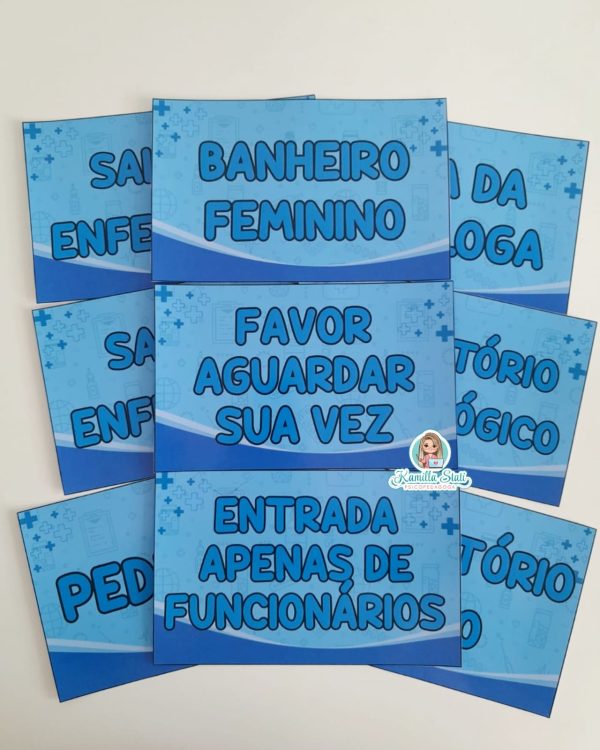 Plaquinhas de identificação para portas: área da saúde - Imagem 5