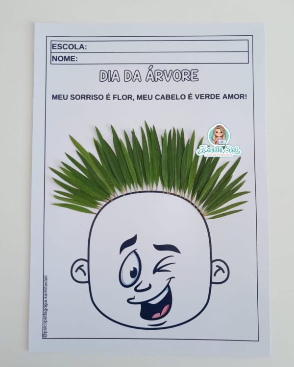 Atividade interativa cabelinho dia da árvore - Imagem 2