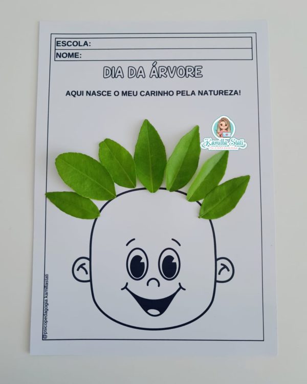 Atividade interativa cabelinho dia da árvore - Imagem 3