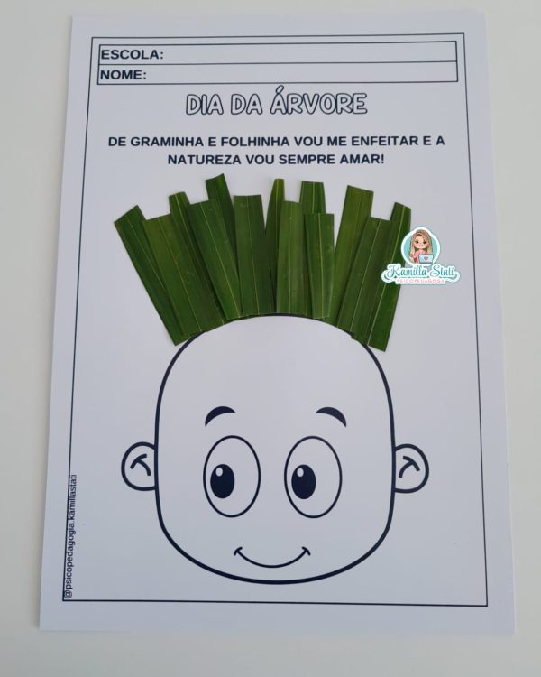 Atividade interativa cabelinho dia da árvore - Imagem 5