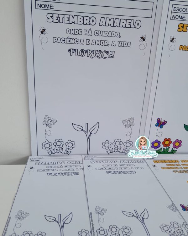 Atividade setembro amarelo: carimbo da mãozinha - Imagem 6