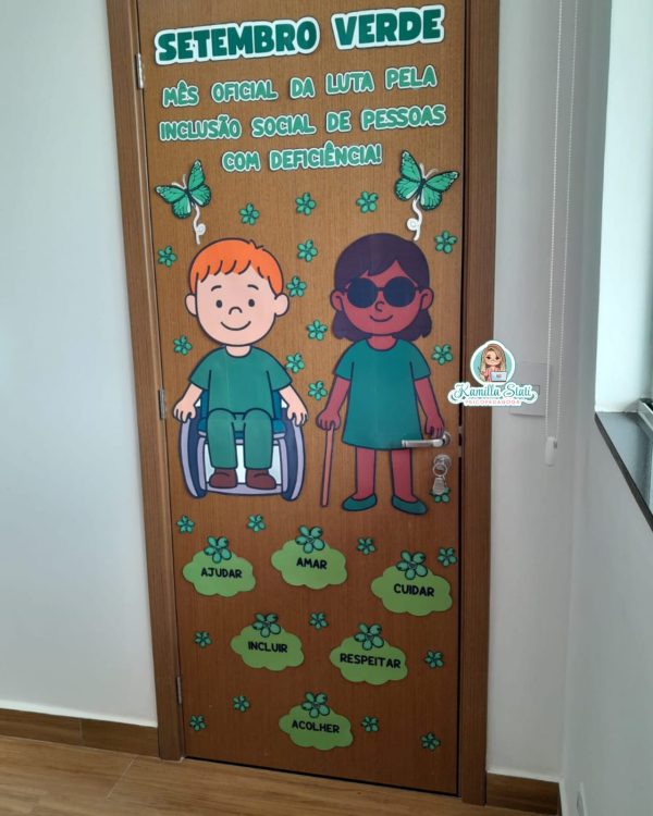 Decoração de porta: setembro verde inclusão - Imagem 5