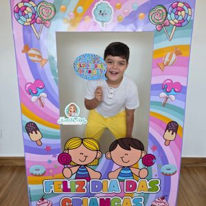 Moldura gigante para fotos dia das crianças