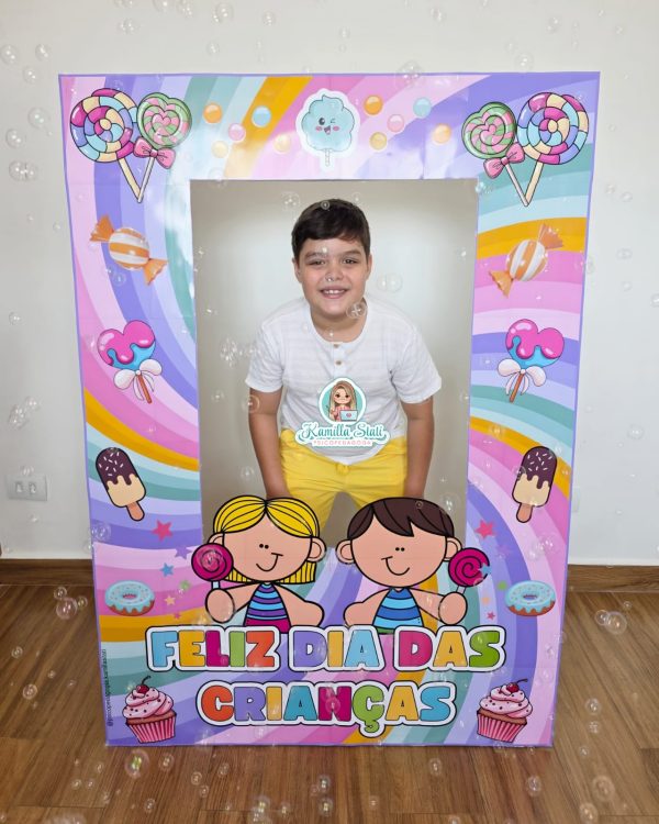 Moldura gigante para fotos dia das crianças - Imagem 5