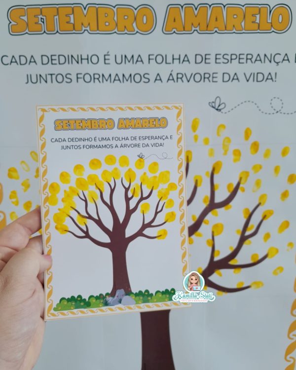 Mural dos dedinhos: setembro amarelo - Imagem 2