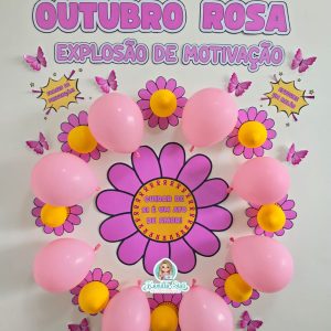 Outubro rosa explosão de motivação