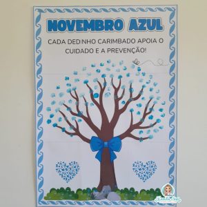 Mural dos dedinhos Novembro Azul