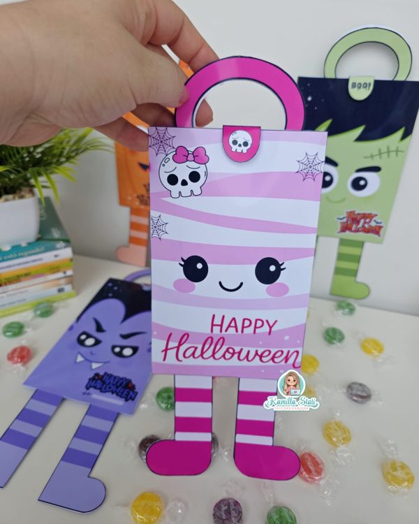 Sacolinhas  divertidas halloween - Imagem 2