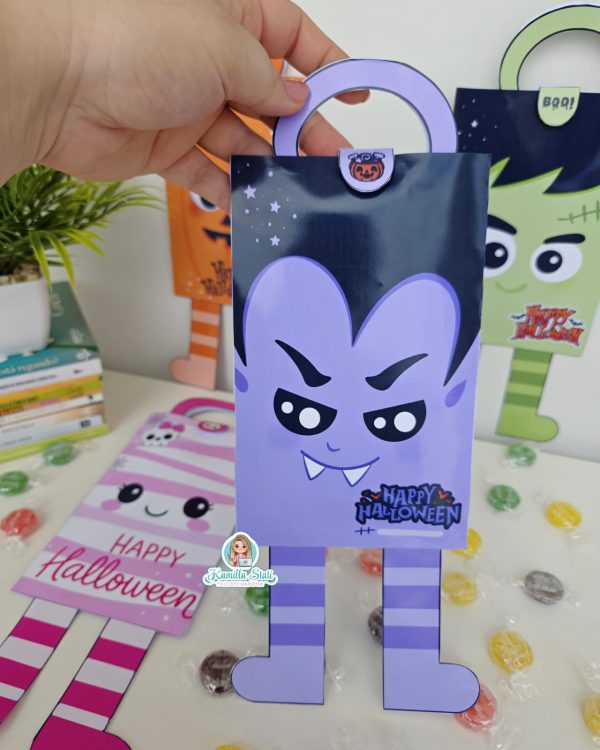 Sacolinhas  divertidas halloween - Imagem 3