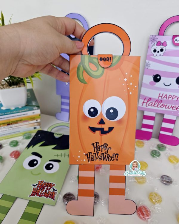 Sacolinhas  divertidas halloween - Imagem 5