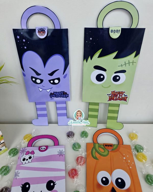 Sacolinhas  divertidas halloween - Imagem 6