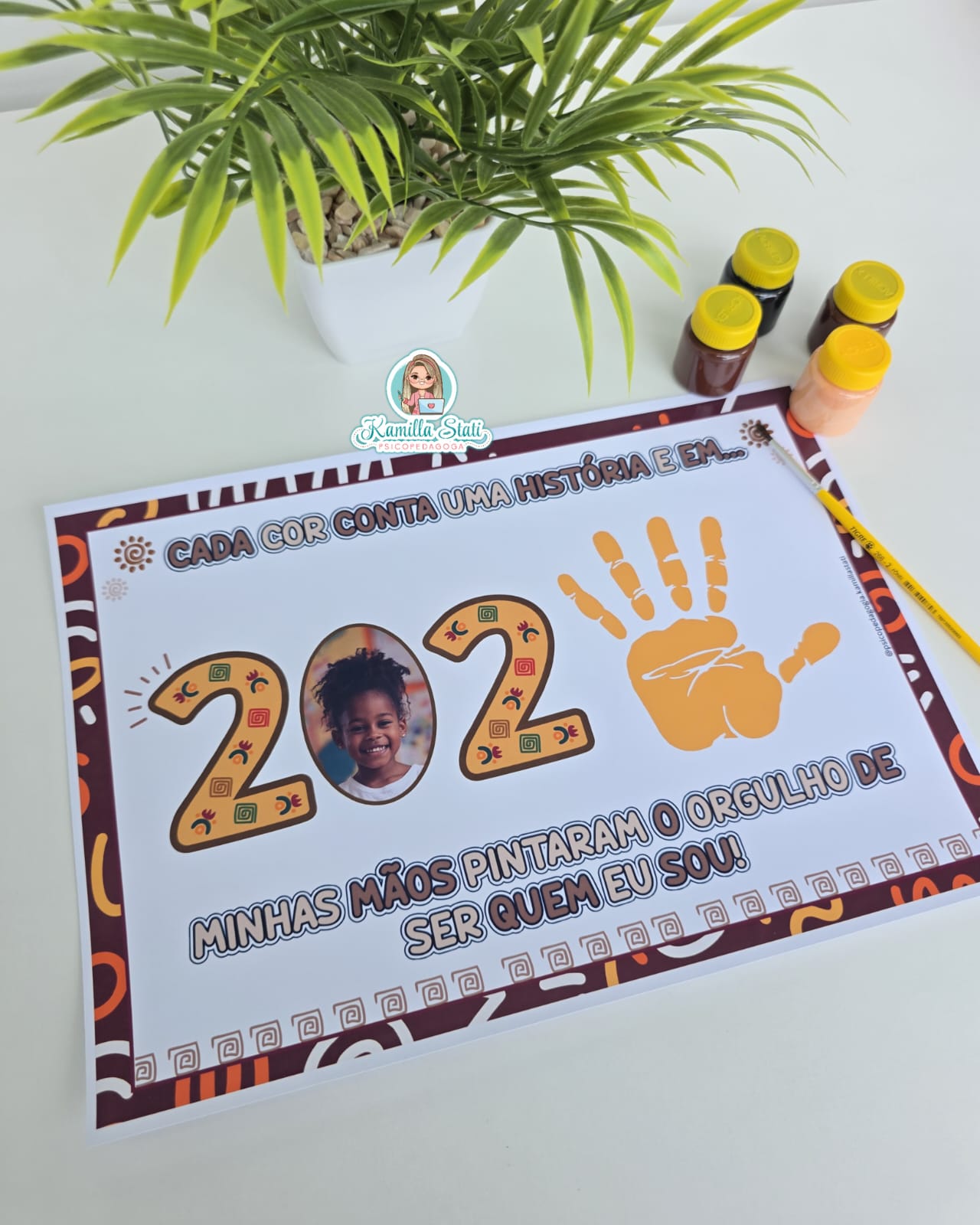 Atividade Interativa Consciência negra mãozinha 2025