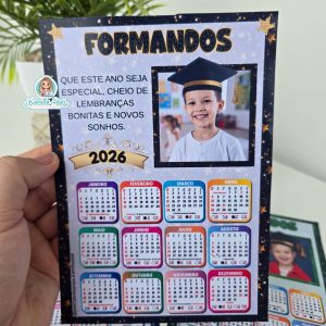 Calendário formandos com foto