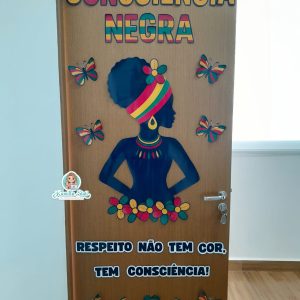 Decoração de Porta Consciência Negra