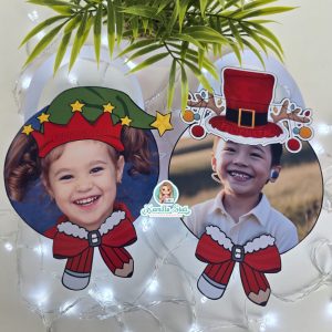 Lembrancinha gorro de natal com foto