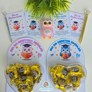 Lembrancinha para chocolates dia do(a) diretor(a) escolar