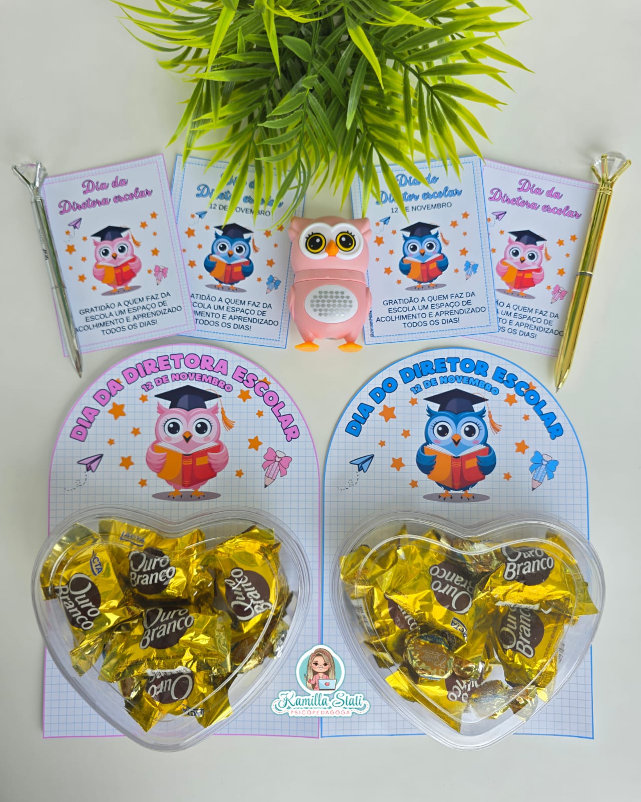 Lembrancinha para chocolates dia do(a) diretor(a) escolar