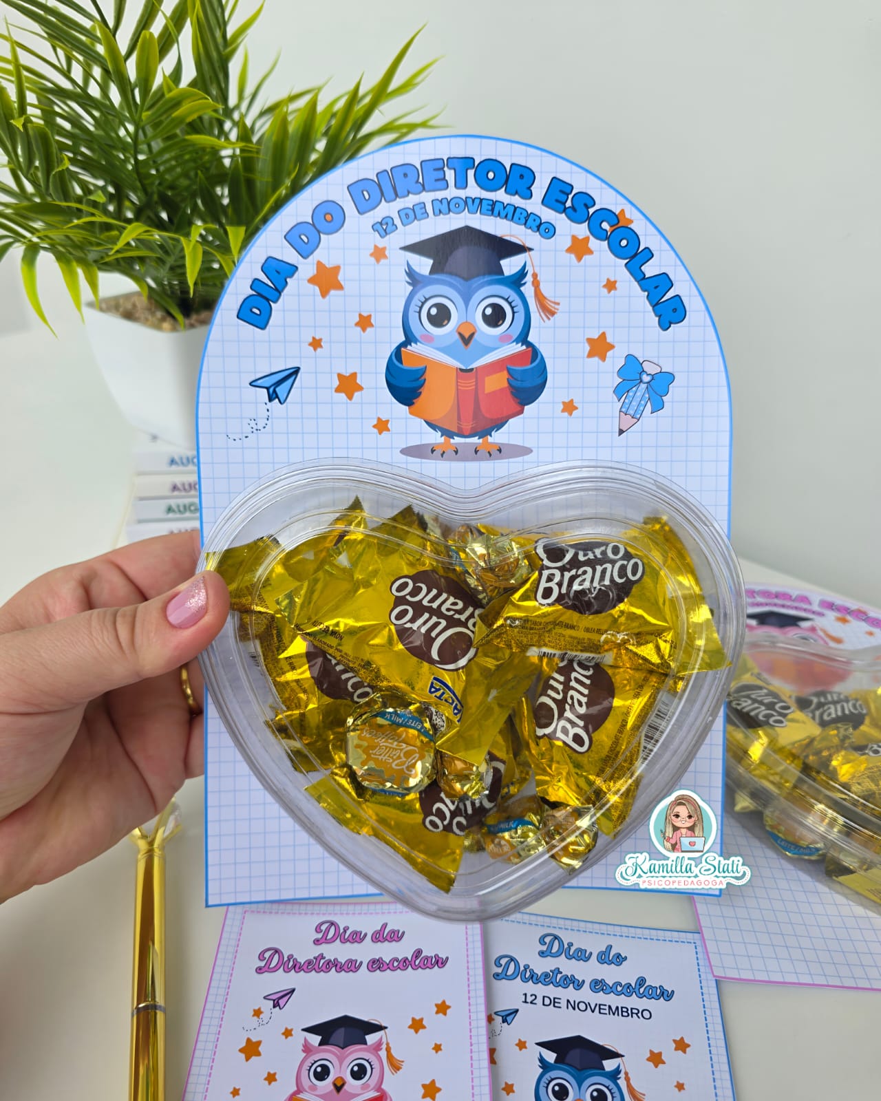 Lembrancinha para chocolates dia do(a) diretor(a) escolar - Imagem 3