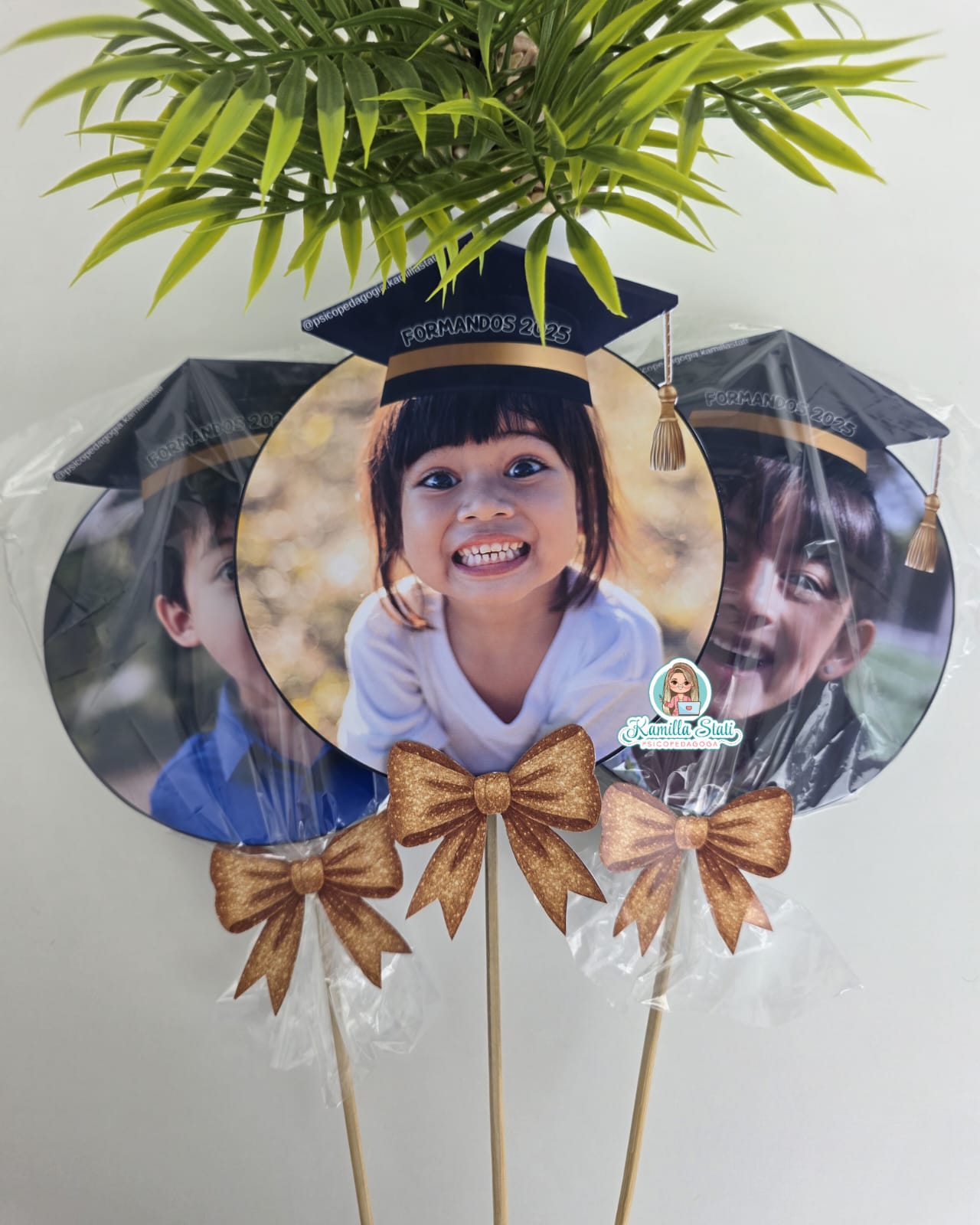 Lembrancinha pirulito formandos com foto