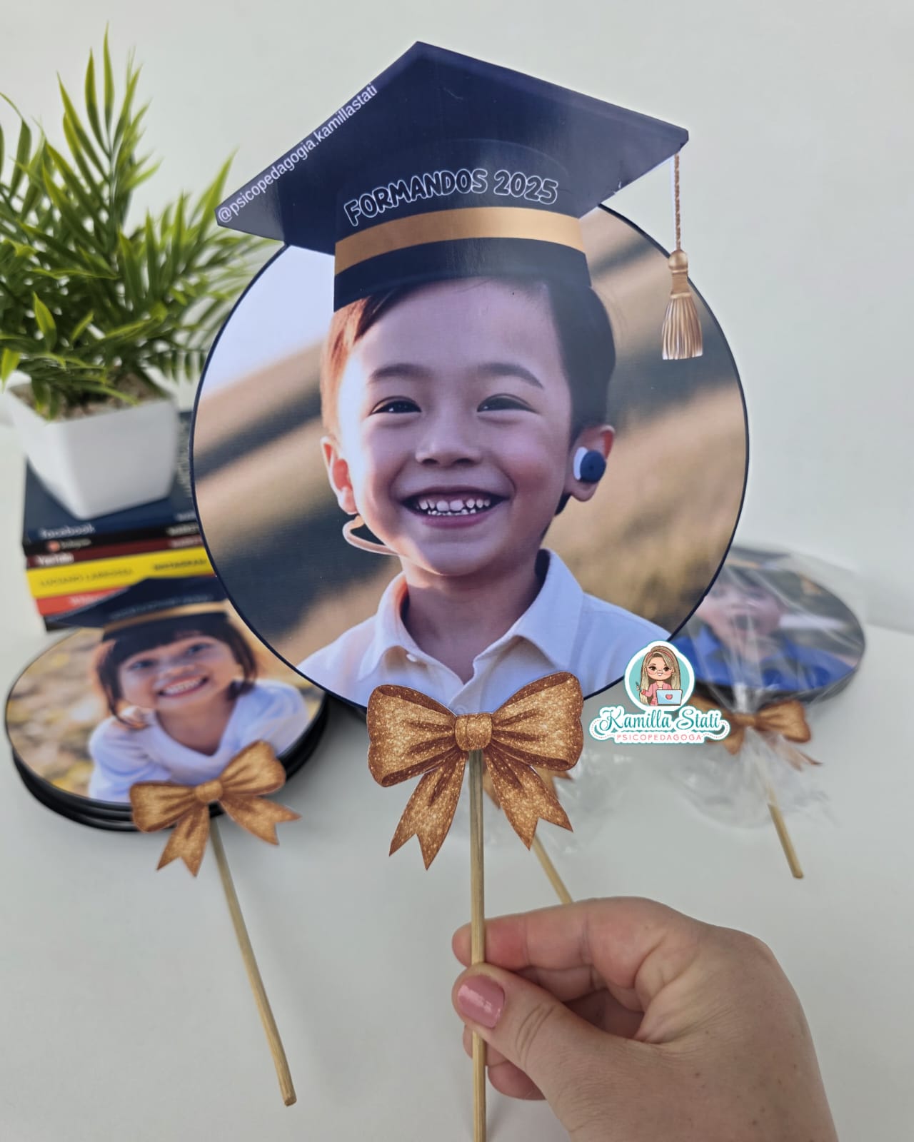 Lembrancinha pirulito formandos com foto - Imagem 4