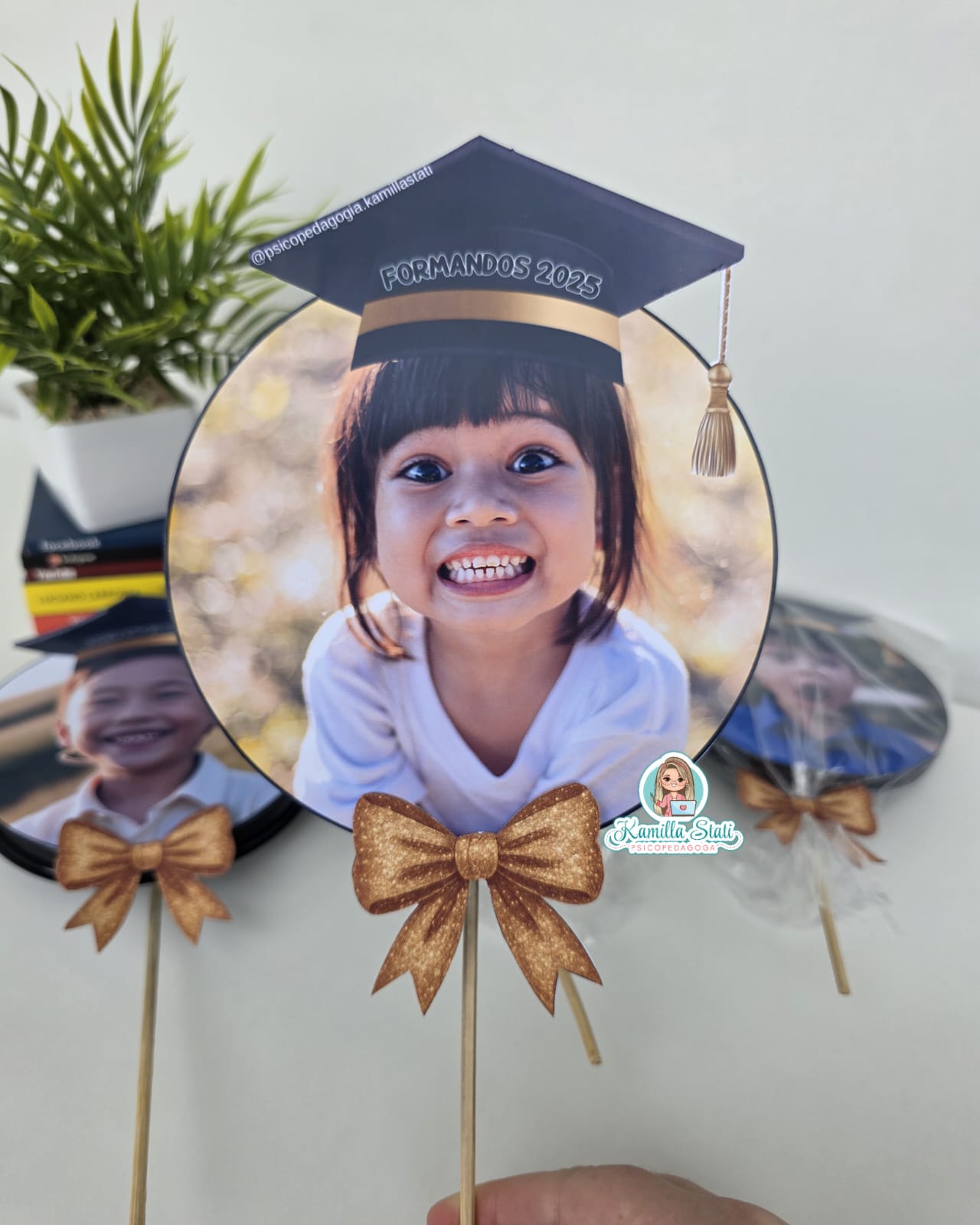 Lembrancinha pirulito formandos com foto - Imagem 5