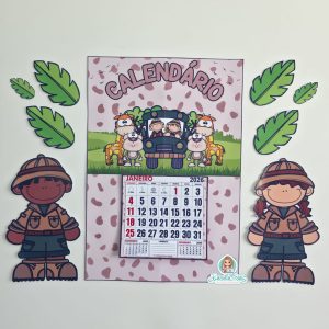 Calendário de parede Safari 2025