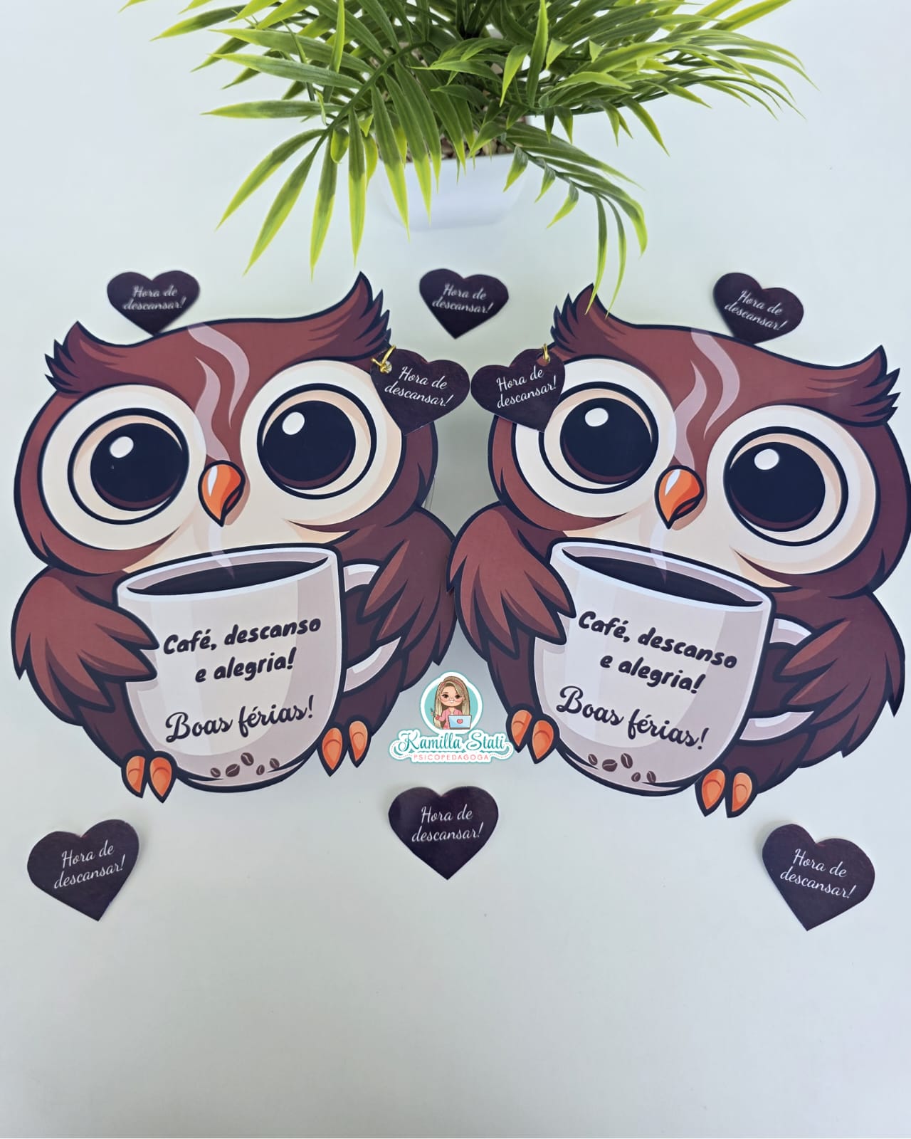 ️Lembrancinha Coruja boas férias