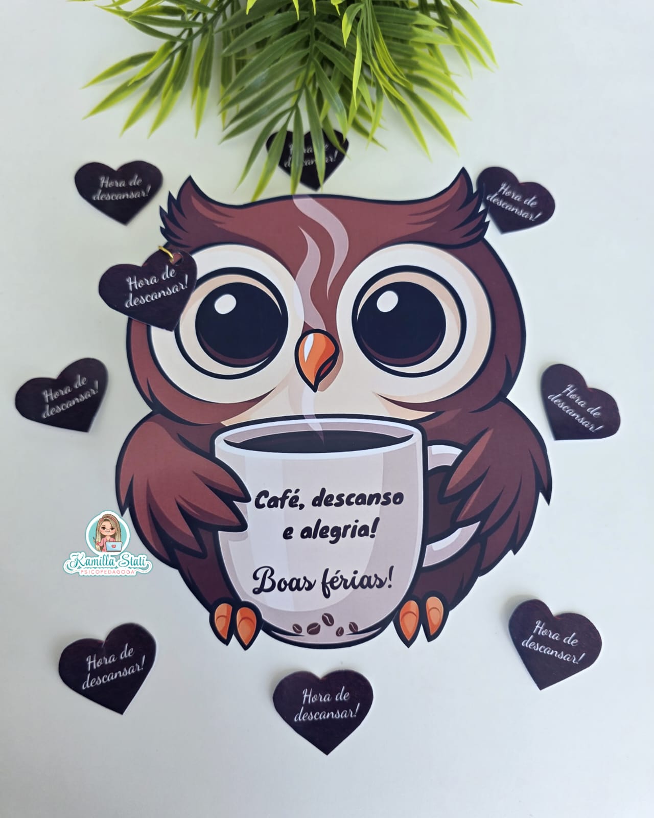 ️Lembrancinha Coruja boas férias - Imagem 2