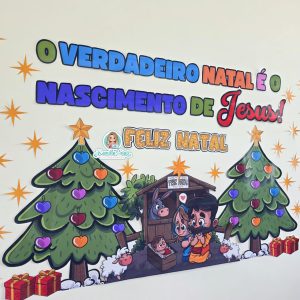 Painel Natal Cristão: O nascimento de Jesus