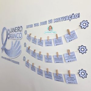 Painel Janeiro Branco dose de motivação