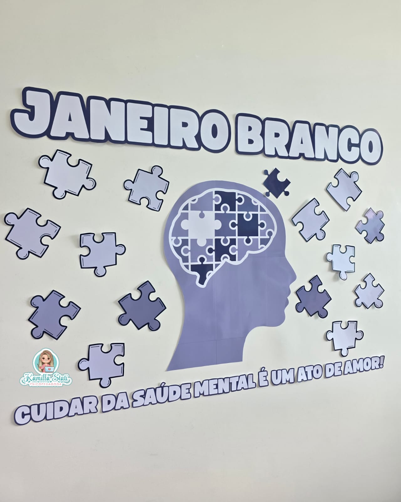 Painel janeiro branco quebra-cabeça - Imagem 2