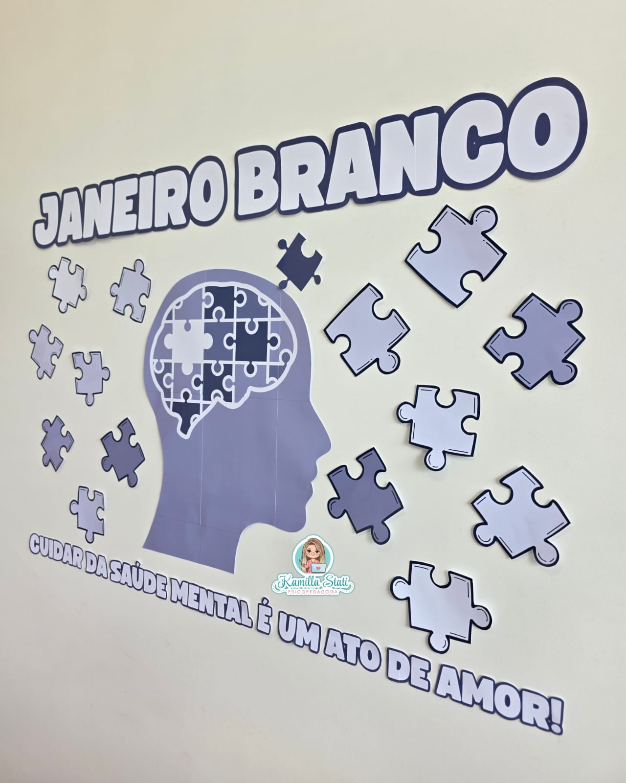Painel janeiro branco quebra-cabeça - Imagem 3