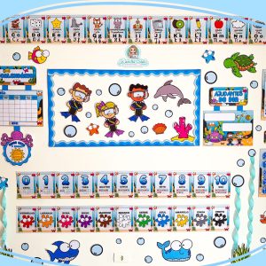 Kit sala de aula Fundo do Mar