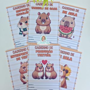 Capas para caderno Capivara