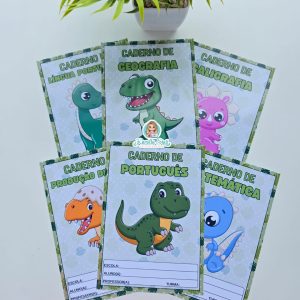 Capas para cadernos: Dinossauro