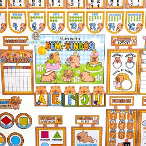 Kit sala de aula Capivara