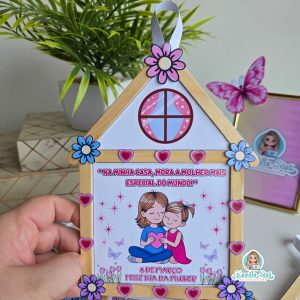 Casinha de palitos dia da mulher