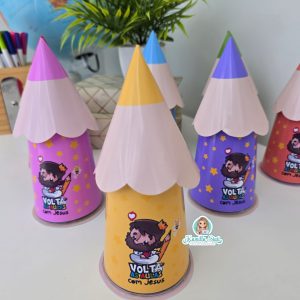 Copo Lápis Volta às Aulas com Jesus