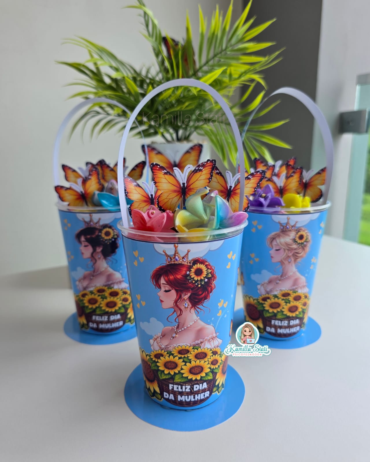 Copo girassol dia da mulher - Imagem 3