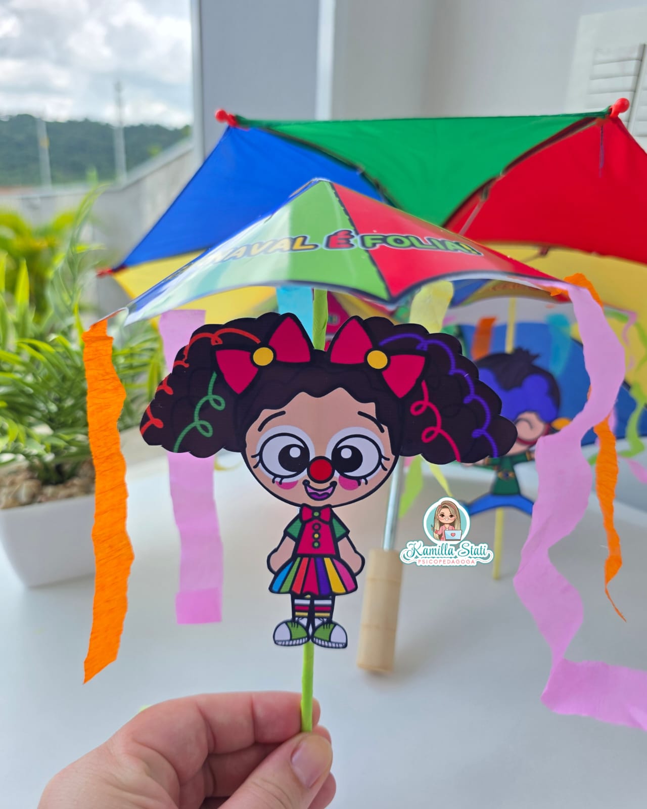 Lembrancinha de Carnaval: Sombrinha Frevo