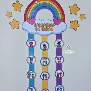 Saudações da turma arco-íris