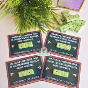 Cartão quadro escolar dia da escola