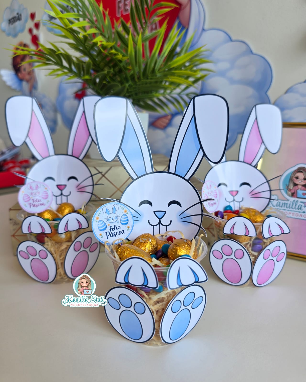 Copinho coelhinho da páscoa