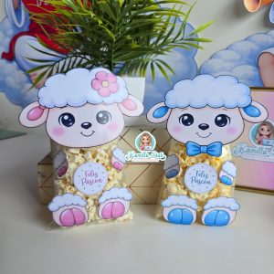 Ovelha para saquinho de pipoca: Páscoa Cristã