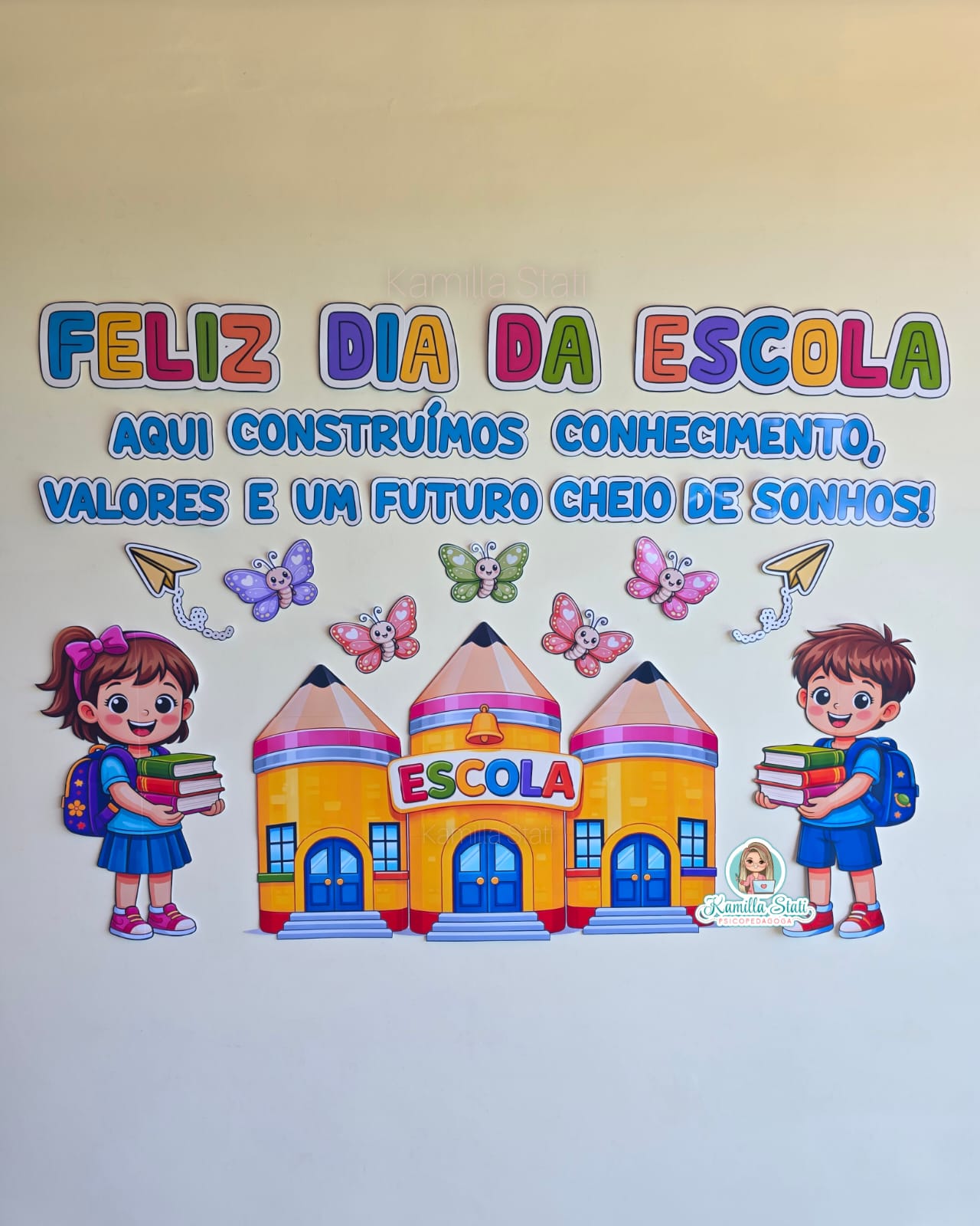 Painel Lápis: Dia da Escola