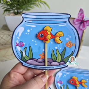 Peixinho no aquário dia da água