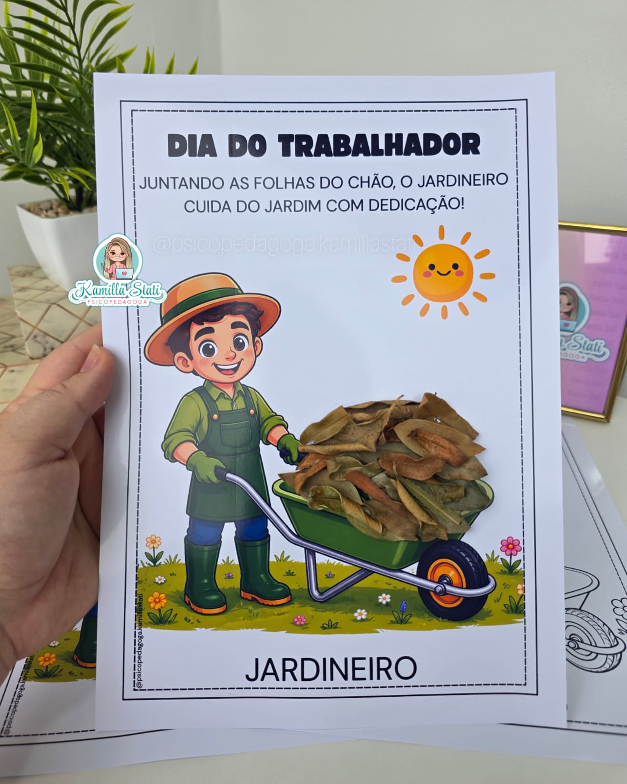 Atividade interativa Dia do Trabalhador: Jardineiro